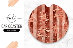Christmas Tree Illustration with Ribbons and Stars Product Image 1