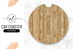 Round Wooden Planks Background Car Coaster Png Product Image 1
