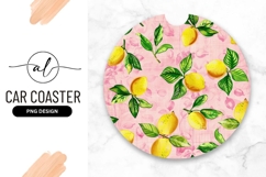 Watercolor Lemons and Green Leaves Pattern Product Image 1