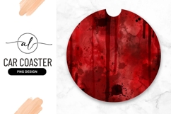 Abstract Red Watercolor Background With Splatters Product Image 1