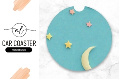 Celestial Dream Round Car Coaster Png Product Image 1