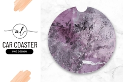 Abstract Circular Artwork In Lilac And Gray Product Image 1
