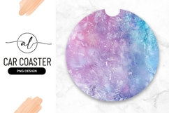 Abstract Round Car Coaster Png Pastel Texture With Gradient Product Image 1