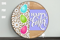 Easter Door Hangers SVG Bundle | Easter Welcome Round Signs Product Image 3