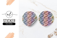 Colorful Braided Rope Round Sticker Png Product Image 1