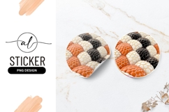 Abstract Pattern Of Spheres Round Sticker Png Product Image 1