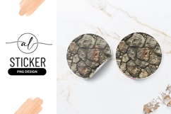 Stone Wall Texture Background Round Sticker Png Product Image 1