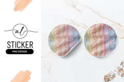 Pastel Color Icing Decorations Round Sticker Png Product Image 1