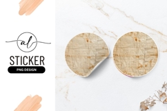 Round Grunge Paper Texture With Line Pattern Product Image 1