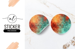 Abstract round sticker png design Product Image 1