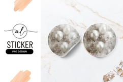 Elegant balloon round sticker png design Product Image 1