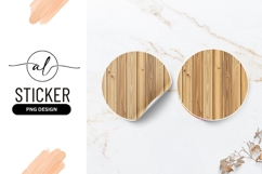 Wooden Planks Round Sticker Png Detailed Texture Product Image 1