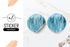 Icicles Round Sticker Png Blue Winter Texture Product Image 1