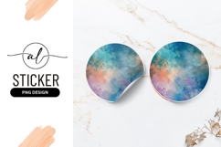 Abstract Colorful Brushstrokes Circular Background Product Image 1