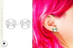 Cute Baseball Stud Earrings Laser Cut Product Image 4