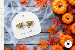 Spider Laser Cut Stud Earrings | Halloween Creepy Crawlers Product Image 3