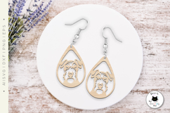 Dog Teardrop Earrings Vol.3 | Dog Laser Cut SVG Product Image 3