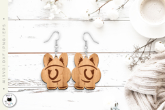 Animal Earrings Laser Cut Vol.1 | Glowforge Earrings SVG Product Image 4