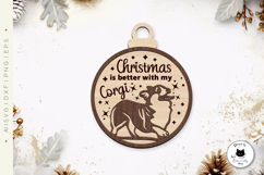Layered Christmas Dog Laser Cut Ornaments Vol.4 Product Image 7