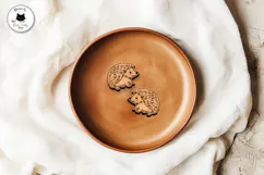 Cute Hedgehog Stud Earrings | Fall Earrings Laser Cut Product Image 4