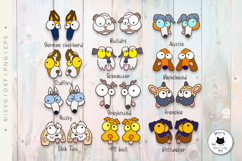 Funny Dog Stud Earrings Laser Cut Bundle | Dog Breed SVG Product Image 4
