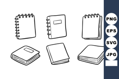 Various blank notebooks and sketchbooks in different styles Product Image 1