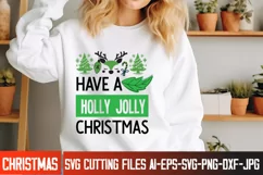 Have a Holly Jolly Christmas SVG Cut File,Christmas SVG Product Image 3