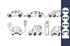 Electric cars charging with electric vehicle charging statio Product Image 1