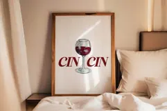 Nostalgin Wine Ilustration - Vintage Wine Wall Art Product Image 1