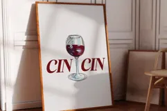 Nostalgin Wine Ilustration - Vintage Wine Wall Art Product Image 3