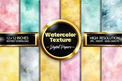 Watercolor Colorful Digital Papers. Watercolor Pattern Product Image 1