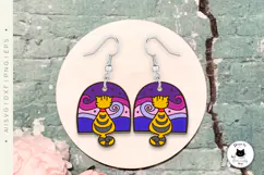 Animal Boho Laser Cut Earrings SVG | Laser Cut Jewelry Product Image 4
