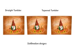 Pumpkin Sublimation Design,gnome pumpkins tumbler Product Image 3