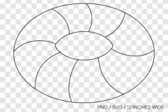 Rubber tube line art SVG summer clipart illustration png Product Image 1