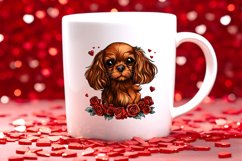 Ruby Cavalier Love Bundle - Romantic Dog Valentine PNG Art Product Image 4