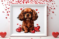 Ruby Cavalier Love Bundle - Romantic Dog Valentine PNG Art Product Image 5