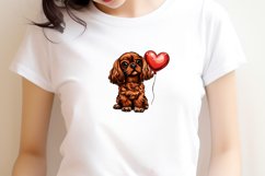 Ruby Cavalier Love Bundle - Romantic Dog Valentine PNG Art Product Image 7