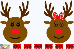 Reindeer SVG | Christmas Reindeer SVG | Christmas SVG | PNG Product Image 3