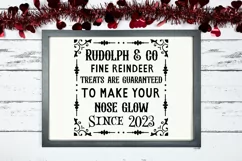 Rudolph And Co Fine Reindeer SVG ,Christmas SVG Design Product Image 2