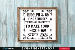 Rudolph And Co Fine Reindeer SVG ,Christmas SVG Design Product Image 1