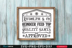 Rudolph And Co Fine Reindeer SVG ,Christmas SVG Design Product Image 1