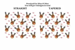 Rudolph reindeer christmas skinny tumbler sublimation wrap with high resolution 300 DPI and transparant background perfect 20oz 30oz skinny tumbler