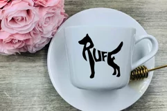 Ruff dog typography SVG cut file