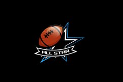 Rugby all star sports logo template concept design Product Image 2