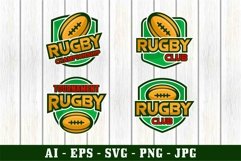 Rugby tournament logo, Eps file, Ai file, PNG and Svg Product Image 2