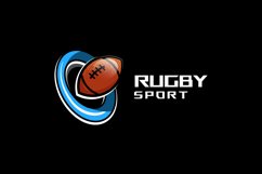 Rugby sports logo template concept design Product Image 2
