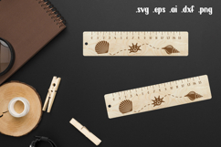 Shell Wooden Ruler Laser Engraving, Back to School Gift Product Image 1