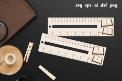 Back to School Wooden Liner Readers Guide Ruler Product Image 1
