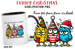 Funny Christmas Quote Clipart Sublimation PNG Product Image 9