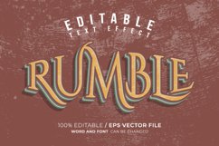 Rumble Vintage Editable Text Effect Product Image 1